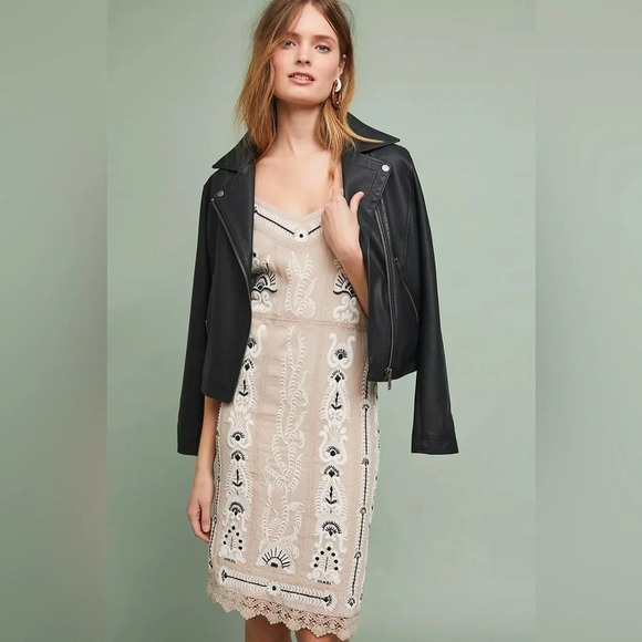 Anthropologie Dresses & Skirts - Anthropologie Maeve Embroidered Slip Dress Extra Small